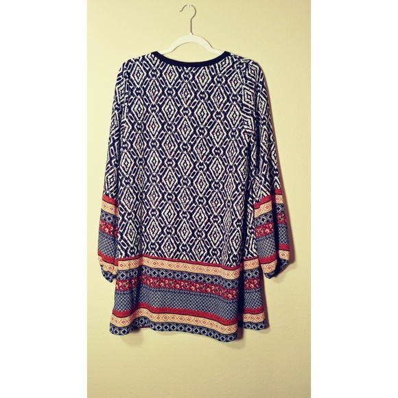 Blue Pepper Print Tunic Dress - Picture 2 of 8